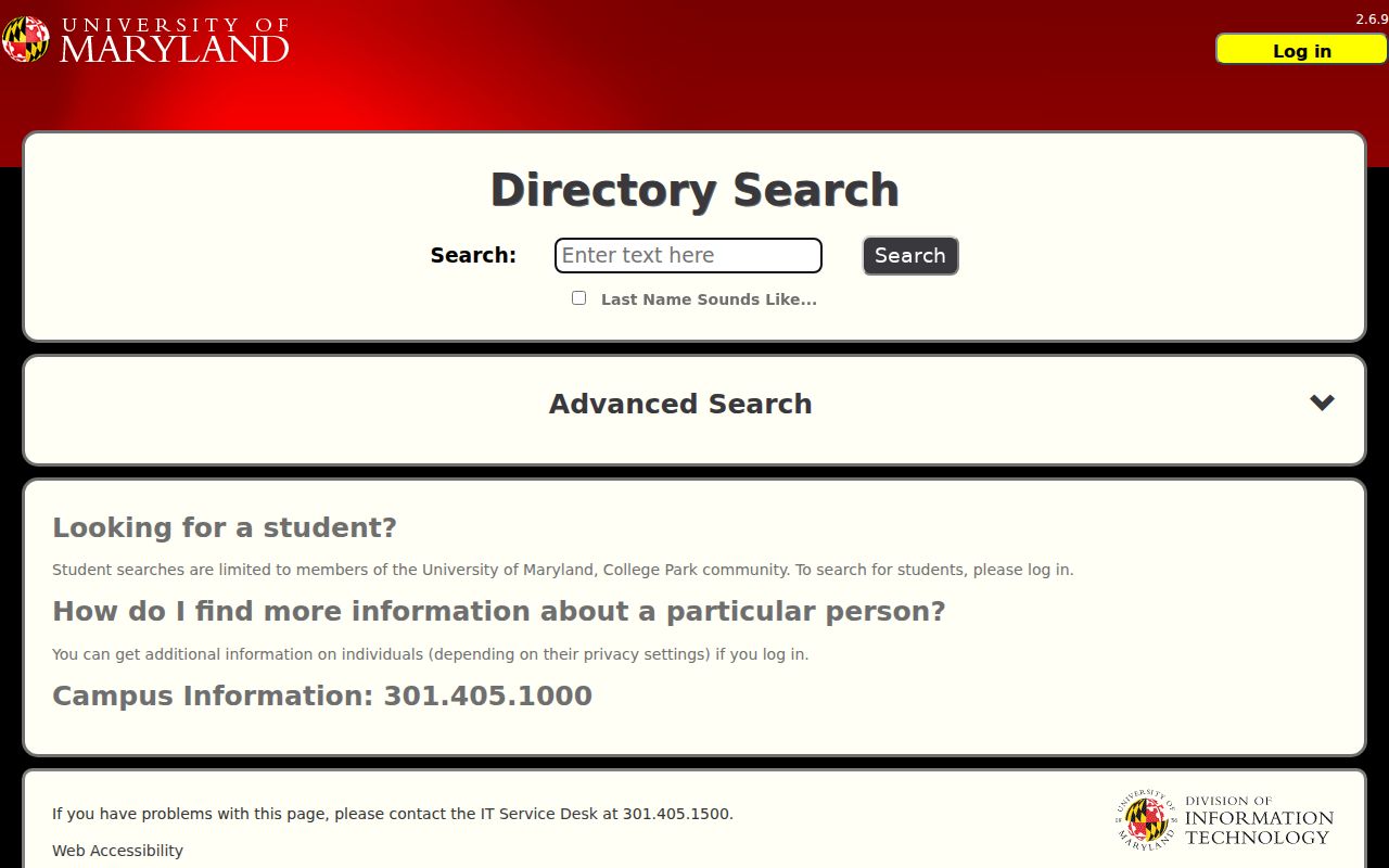 College Park people directories UMD faculty staff and affiliate search